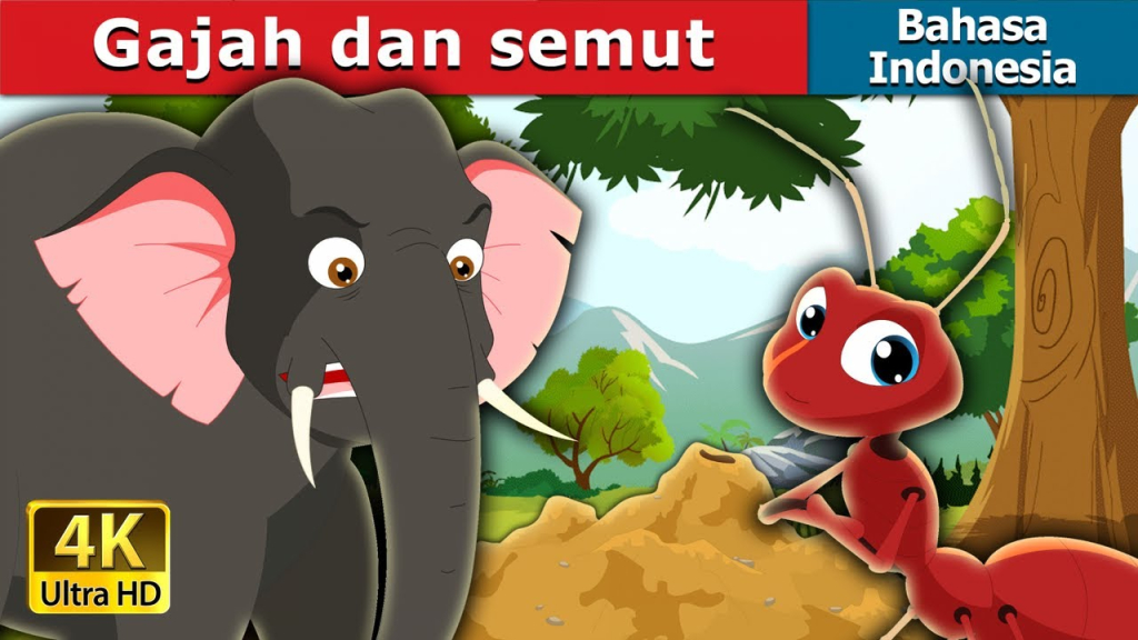 contoh naskah drama fabel Gajah Dan Semut Dongeng Anak Kartun